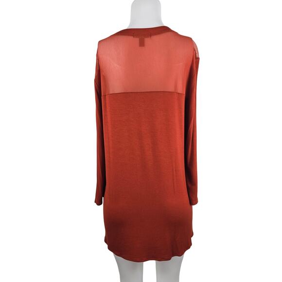 Roz & Ali Orange Lightweight Long Sleeve Blouse Women XL - Picture 3 of 6